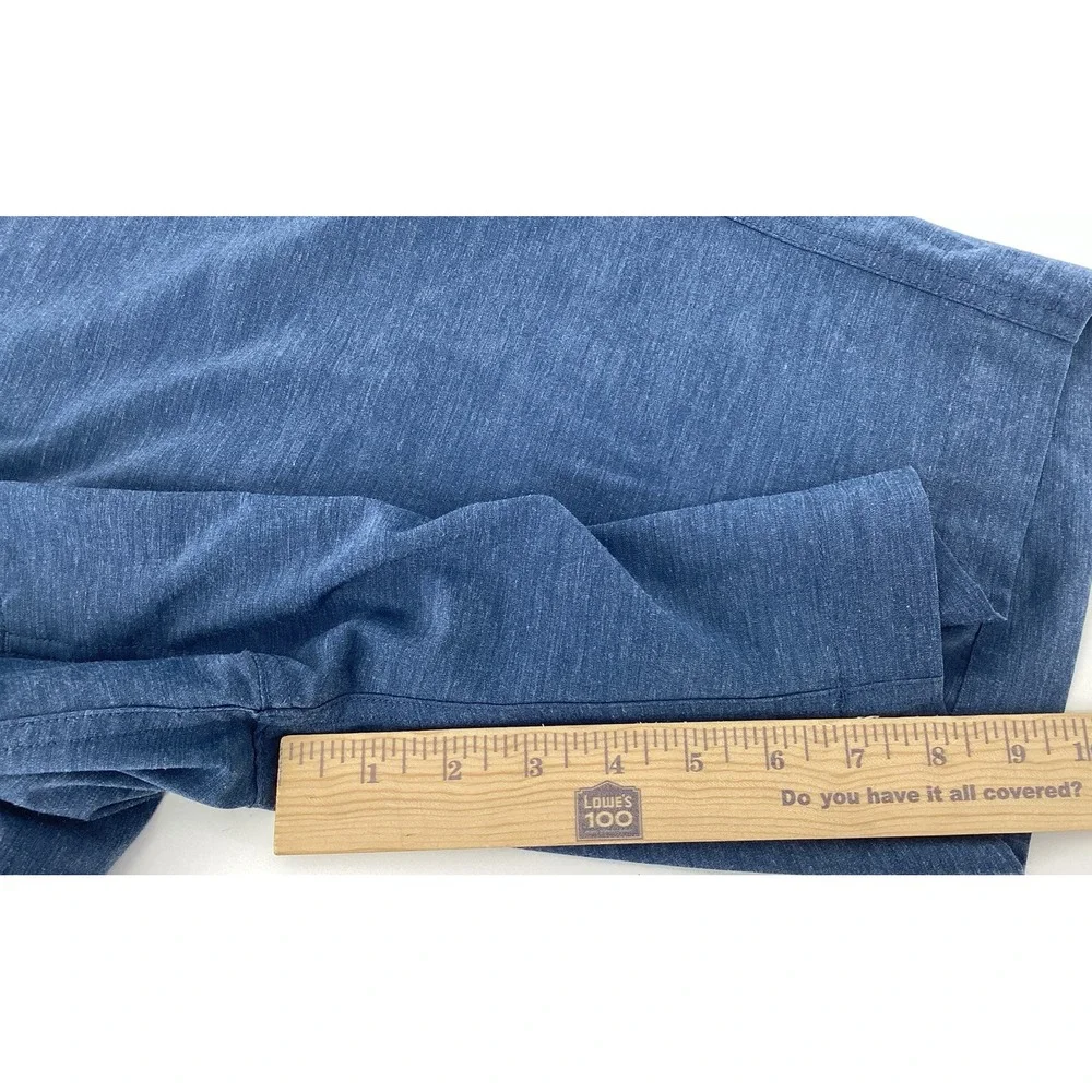 Faherty All Day Shorts Mens 36 Blue Hybrid Stretch Boardshorts MSC0012